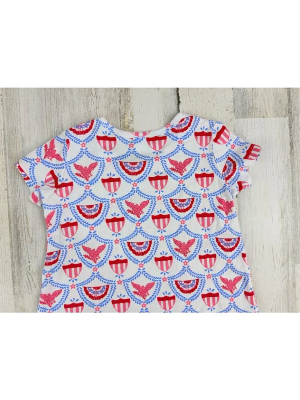 The Beaufort Bonnet Company Polly Play Dress American Swag Sz 8 Patriotic